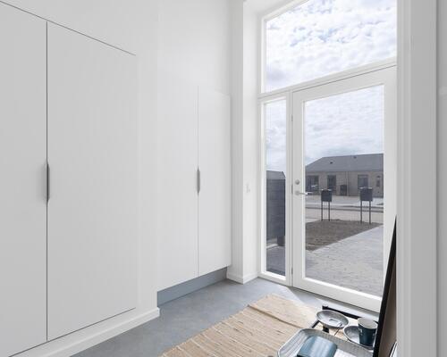 Moderne 4-værelses rækkehus med god plads.