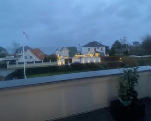 Skøn Øresundsudsigt fra dejlig lejlighed.