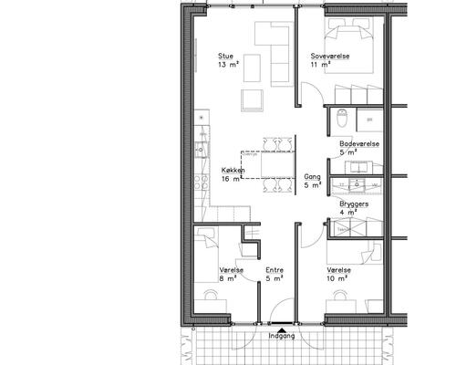 4 værelses hus i Middelfart