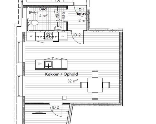 2 værelses lejlighed i Viborg