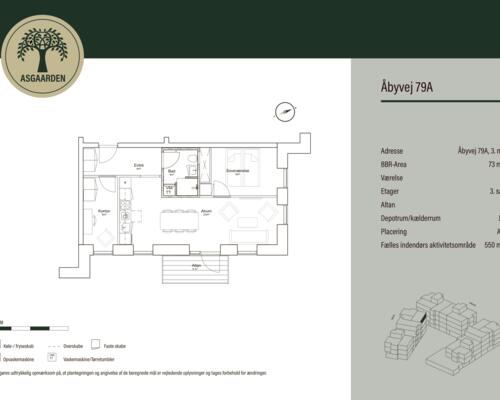 3 værelses lejlighed i Åbyhøj