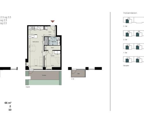 2 værelses lejlighed i Odense SV