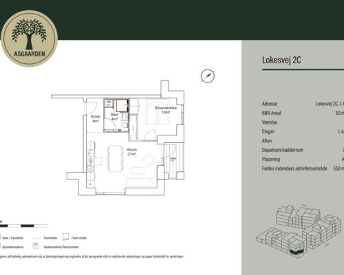 2 værelses lejlighed i Åbyhøj