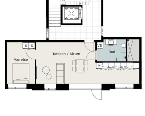 2 værelses lejlighed i Viborg