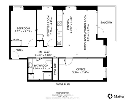 3 værelses lejlighed i København SV