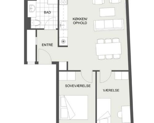 3 værelses lejlighed i Risskov