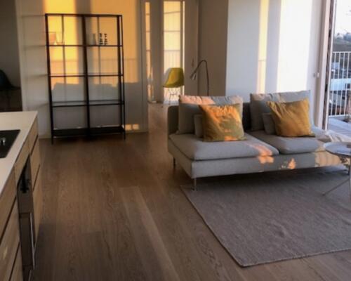 Luksus lejlighed på Bryggen med vand udsigt.