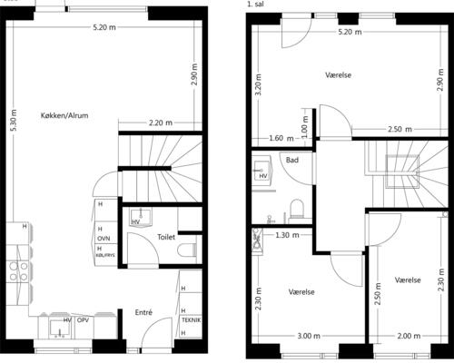 4 værelses hus i Tilst