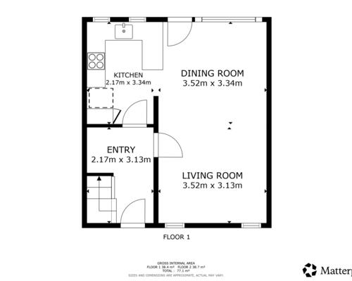 2 værelses hus i Kongens Lyngby