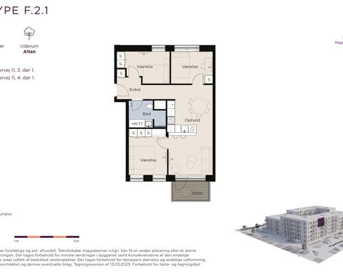 Moderne 4-Værelses lejlighed i Poppelhuset