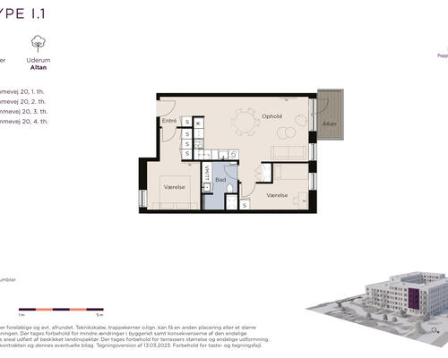 Skøn 3-Værelses lejlighed i Poppelhuset