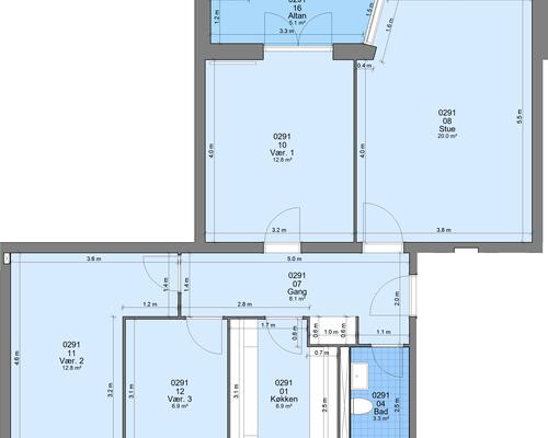 4 værelses lejlighed i Randers SV