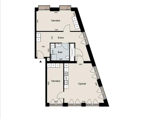 3 værelses lejlighed i Hillerød