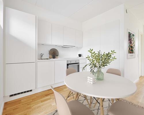 Dejlig 2-værelses med terrasse og tæt på Aarhus C