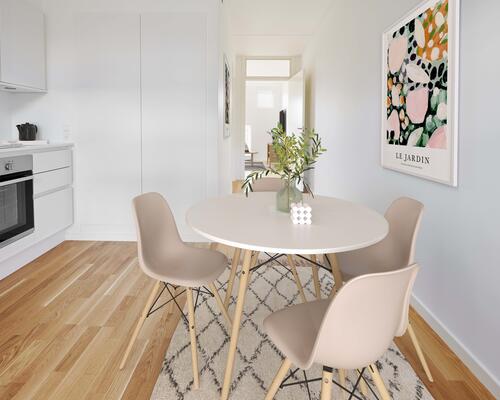 Dejlig 2-værelses med terrasse og tæt på Aarhus C