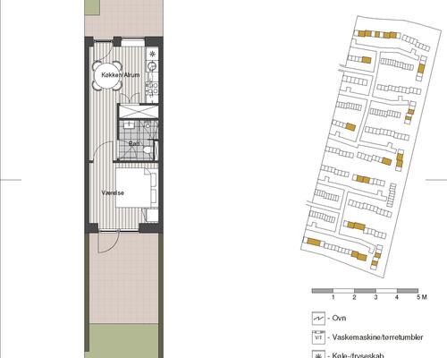 Dejlig 2-værelses med terrasse og tæt på Aarhus C