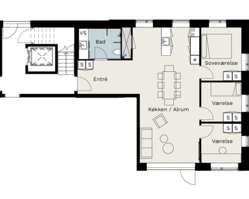 4 værelses lejlighed i Viborg