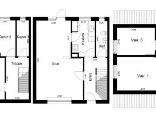 4 værelses lejlighed i Roslev