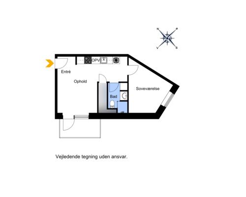 2 værelses lejlighed i Åbyhøj