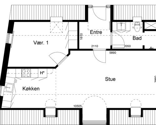 2 værelses lejlighed i Thorsø
