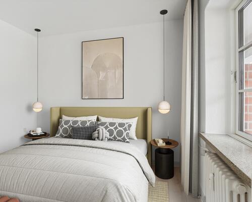 Prisvenlig 2-værelses med altan