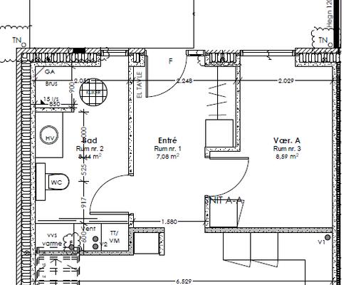 3 værelses hus i Ans By