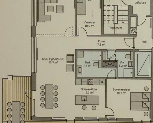 3 værelses lejlighed i Odense C