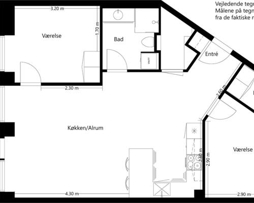 3 værelses lejlighed i Horsens