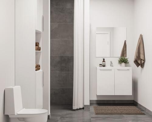 Lækkert 2-værelses rækkehus med gulvvarme og ventilationsanlæg. Obs. Alle billeder, visualiseringer og plantegninger er vejledende.