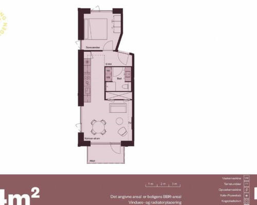 2 værelses lejlighed i København S