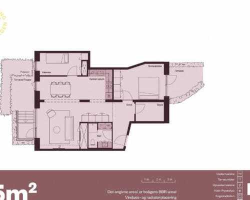 3 værelses lejlighed i København S