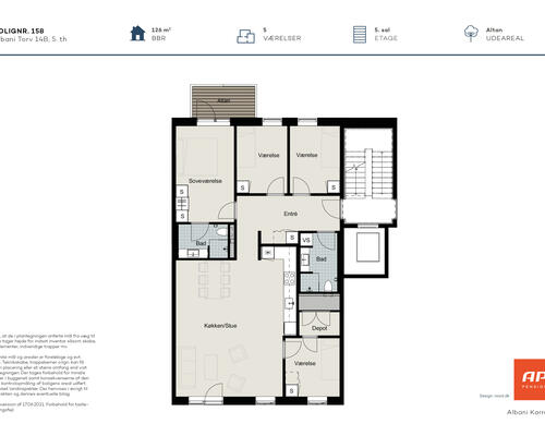 5 værelses lejlighed i Odense C