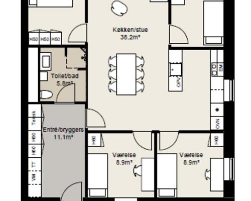 5 værelses hus i Silkeborg