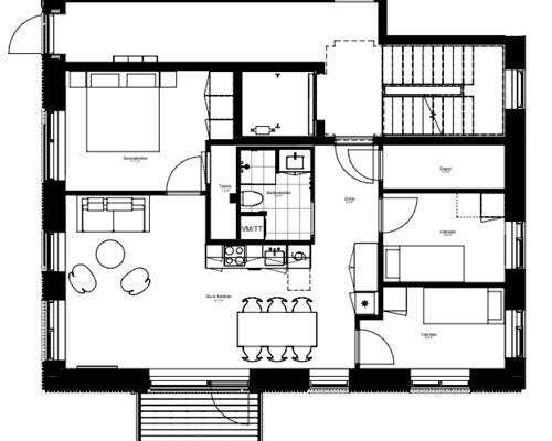 Moderne og rummelig 4-værelses lejlighed i Ballerup