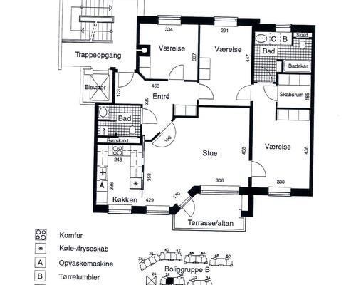 4 værelses lejlighed i Hillerød