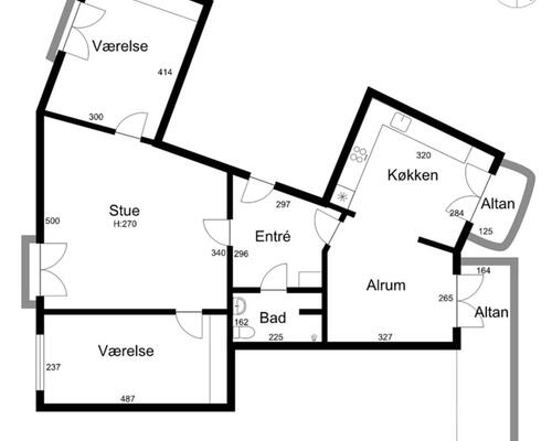 4 værelses lejlighed i Frederikssund