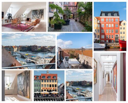 PENTHOUSE MED ELEVATOR &amp; TAGTERRASSE DIREKTE TIL KANALEN