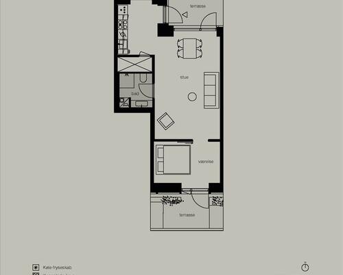 2 værelses lejlighed i København Ø