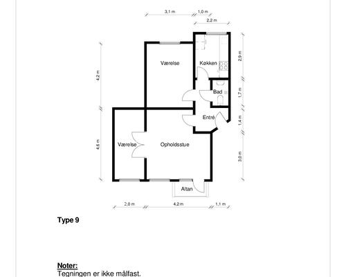 3 værelses lejlighed i Aalborg