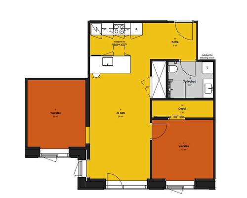 2 værelses hus i Odense SV