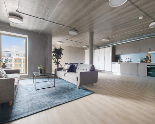 Stor 1-værelses bolig i spændende ejendom!