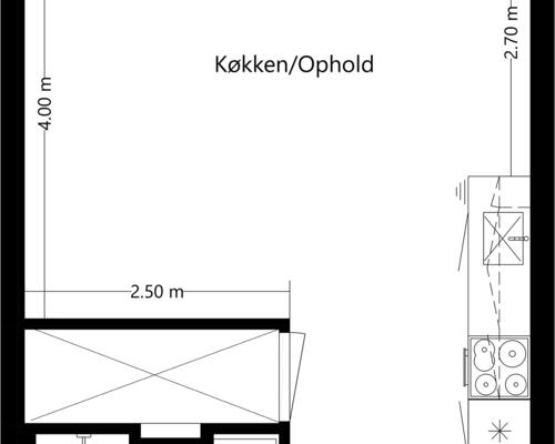 1 værelses lejlighed i Horsens