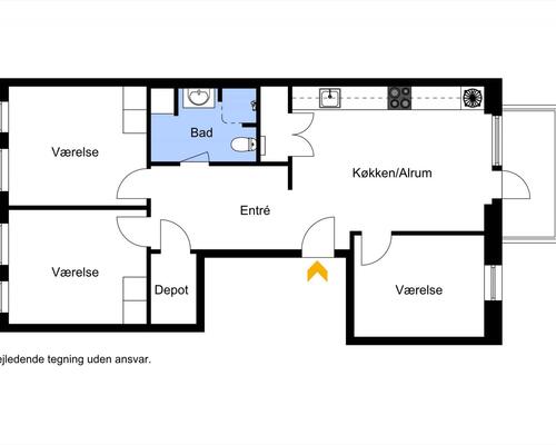 4 værelses lejlighed i Åbyhøj