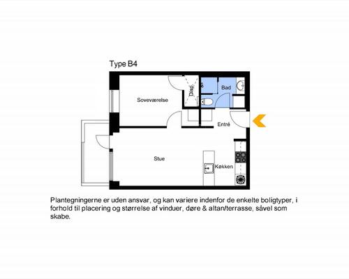 2 værelses lejlighed i Åbyhøj