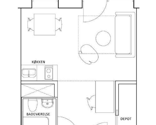 1 værelses lejlighed i Valby