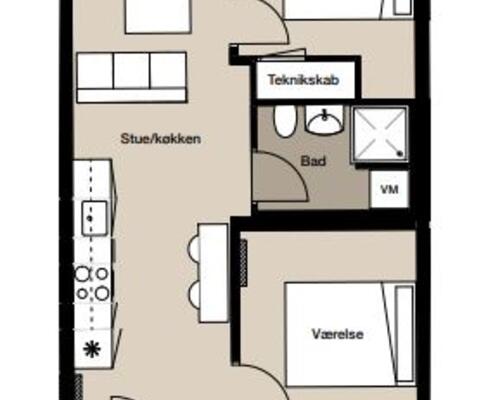 3 værelses lejlighed i Aalborg