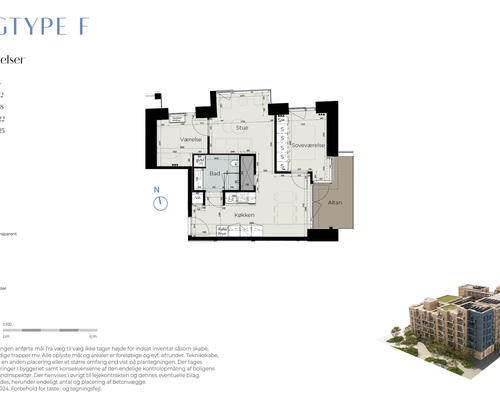 3 værelses lejlighed i Køge