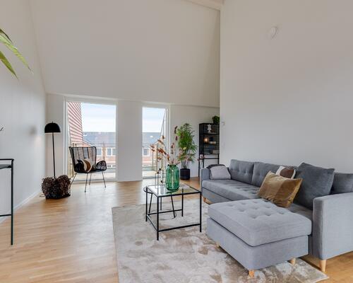 3-værelses med privat tagterrasse centralt i Roskilde