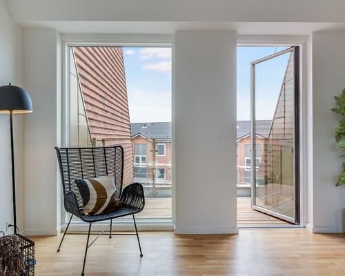 3-værelses med privat tagterrasse centralt i Roskilde