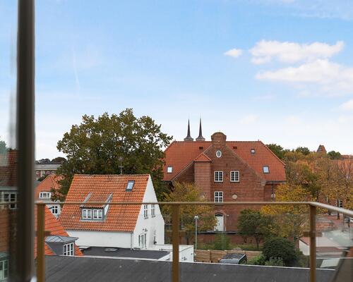 3-værelses med privat tagterrasse centralt i Roskilde